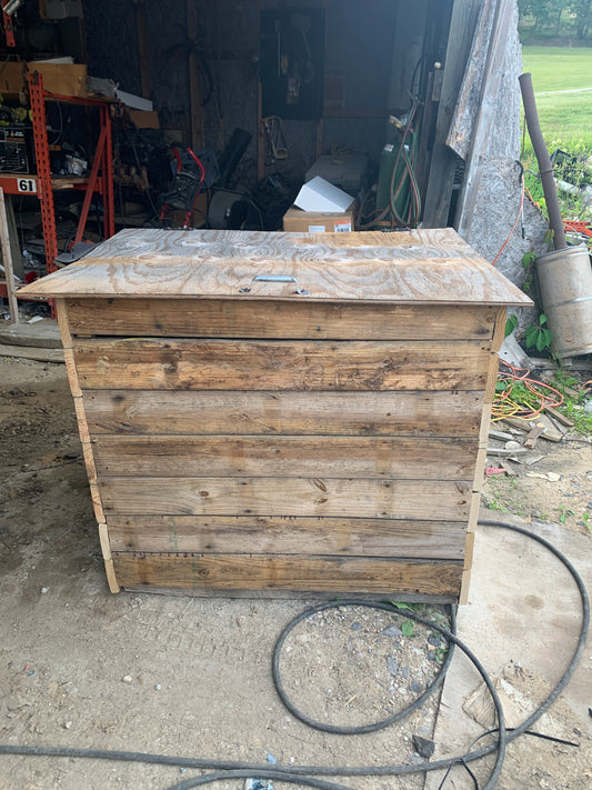 Wooden Trash bin